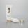45mm Oval white 100g/3.5oz plastic sunscreen cosmetic tube with golden pumps and acrylic cap