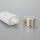 45mm Oval white 100g/3.5oz plastic sunscreen cosmetic tube with golden pumps and acrylic cap