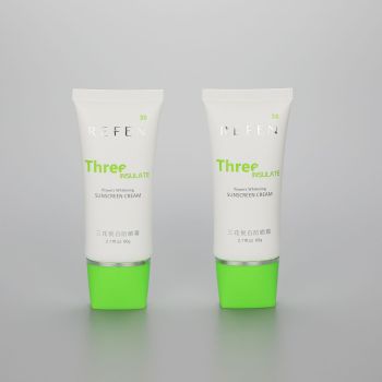 40mm 60g oval plastic cream tube with screw cap