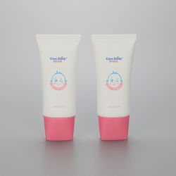50ml cosmetic plastic skincare tube for baby cream with screw cap