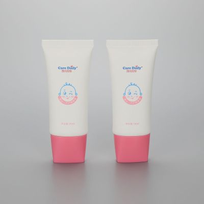 50ml cosmetic plastic skincare tube for baby cream with screw cap