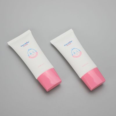 50ml cosmetic plastic skincare tube for baby cream with screw cap