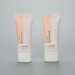 30mm 30g super oval plastic cosmetic BB CC cream tube with screw cap