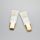 22mm 30ml cosmetic flat oval plastic tube with golden screw cap