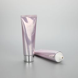 100g aluminum plastic high gloss tube empty facial cleanser hand cream tube
