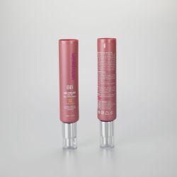 75ml 2.6oz PBL cosmetic plastic hand cream skincare tube with silver cream pump and cover
