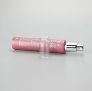 75ml 2.6oz PBL cosmetic plastic hand cream skincare tube  with silver cream pump and cover