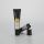 30g long nozzle men facial cleanser empty cosmetic plastic packaging tube with black screw cap