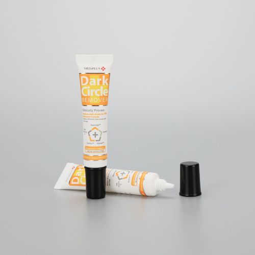 22mm 30g white eye cream long nozzle plastic cosmetic packaging tube with aluminum screw cap