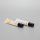 22mm 30g white eye cream long nozzle plastic cosmetic packaging tube with aluminum screw cap