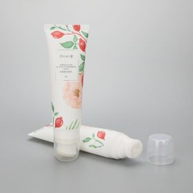 120g 4oz facial cleanser silicone brush squeeze plastic cosmetic packaging tube for foam face clean