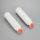 35g facial cleanser plastic cosmetic round tube with silicone brush and white color screw cover cap