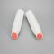 35g facial cleanser plastic cosmetic round tube with silicone brush and white color screw cover cap