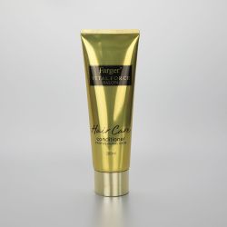 280g ABL hair care/ facial cleanser cream aluminium plastic tube with fancy golden disc cap