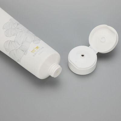 300g/10oz big size hair shampoo / facial cleanser soft PE plastic packaging empty tube with flip top cap