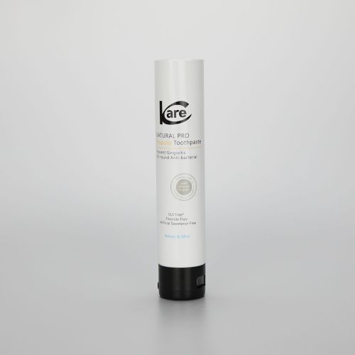 35mm Hot sale cosmetic plastic PE tubes Aluminum-plastic Tube for toothpaste with black flip cap