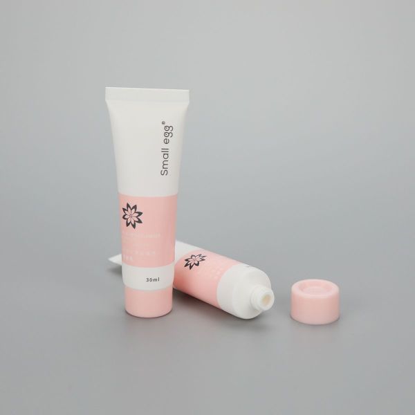 Eco-friendly 30ml personal care plastic cosmetic tube for facial cleanser with screw cap
