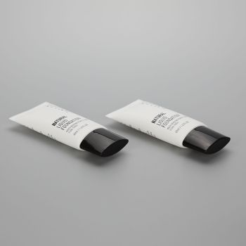 40ml/1.41oz oval cosmetic tube for natural liquid foundation with black screw on cap