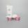 120ml oval cosmetic plastic gentleman cleansing gel tube with shiny rose gold cap