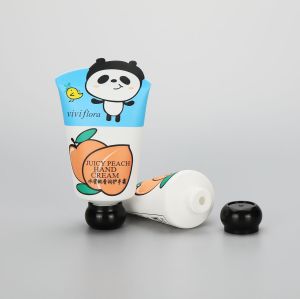 40g cosmetic plastic cute hand cream tube packaging with animal shape tail