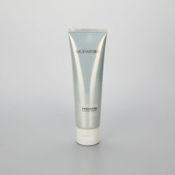 100g shiny aluminum plastic facial cleanser tube hand cream tube with flip top cap