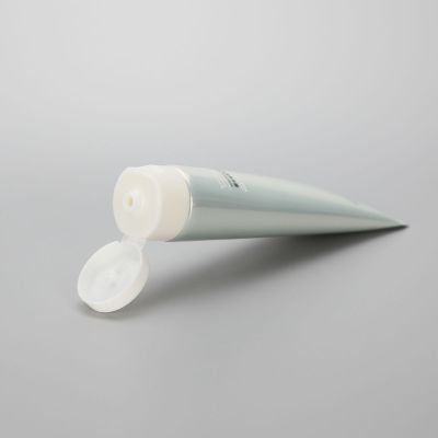 100g shiny aluminum plastic facial cleanser tube hand cream tube with flip top cap