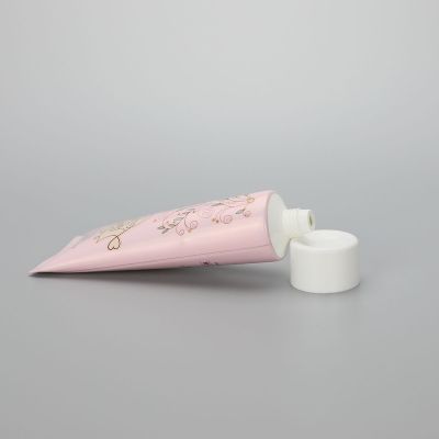 80 ABL pink cosmetic hand cream tube plastic cream packaging with screw cap