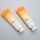 120g gradient orange plastic soft face wash tube plastic cosmetic tube with screw cap