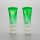 120g gradient green plastic facial cleanser tube cosmetic squeeze tubes with screw cap