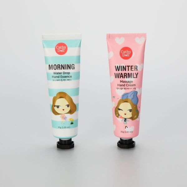 30g cute ABL hand cream tube with black octagonal screw cap