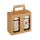 Custom Logo Wine Pack Bottle Paper Box with Handle For Drinks