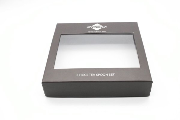 Free Sample Custom Logo Cap Paper Box with PVC Window for Tea Spoon