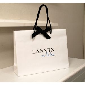 Customized Shopping Paper Bag White Kraft Paper Bags for Clothing