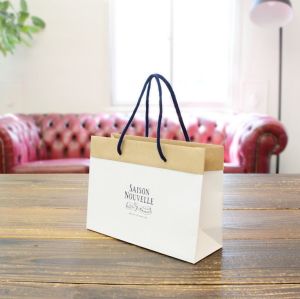 Customized Shopping Paper Bag White Kraft Paper Bags for Clothing