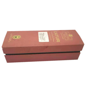 Wheolesale red wisky  individual paris wine packaging box