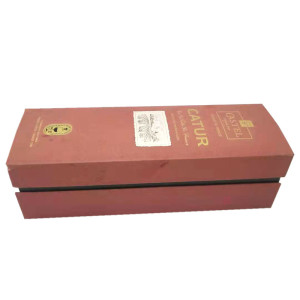 Wheolesale red wisky individual paris wine packaging box
