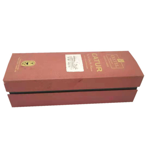 Wheolesale red wisky  individual paris wine packaging box