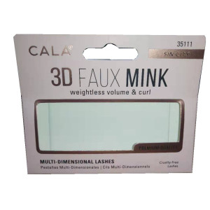 Private label custom personalized printed false eyelash packaging box