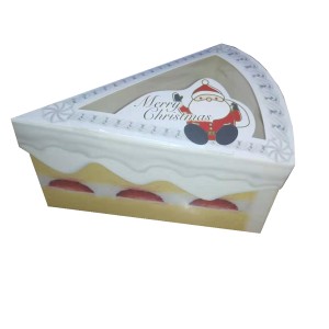 Sandwich Packaging Triangle Transparent Window Cake Box