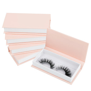 Diamond Handle White Paper Eco Private Label Custom Eyelash Box Packaging