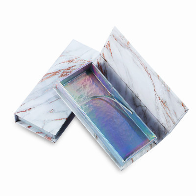 Diamond Handle White Paper Eco Private Label Custom Eyelash Box Packaging