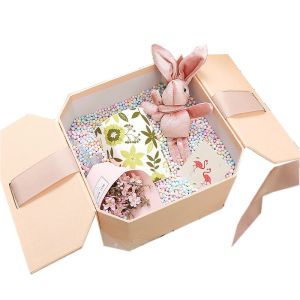 Jwerly Boxing Black Tin Self Assessment Boxes Custom Cardboard Ribbon Handle Personalized Carton Paper Gift Box
