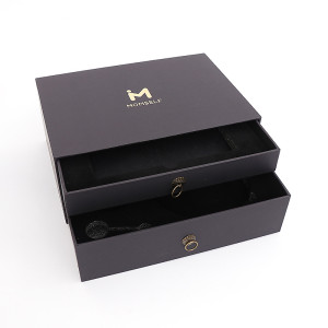 Square Eyelash Packaging Boxes Slide Cardboard Recycled Drawer Gift Box