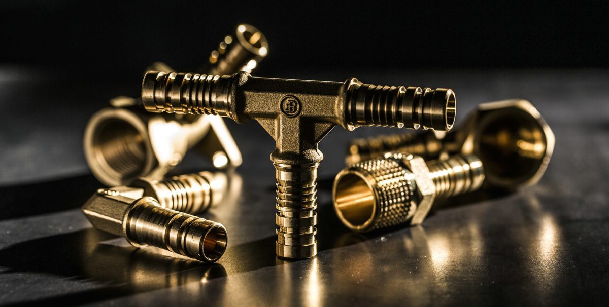 brass pipe fitting components