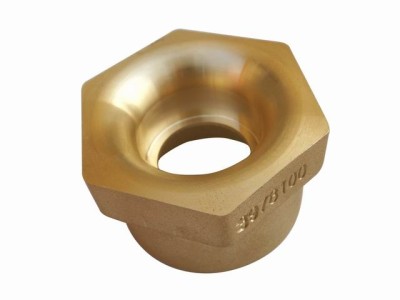 Custom Polishing  C3600 Brass Sanitary Fittings Bronze Pipe Threaded Hollow Hex Bolt for Air Conditioner