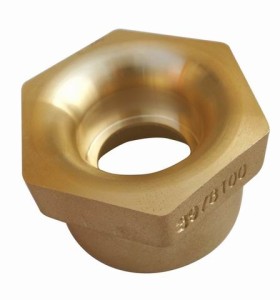 Custom Polishing  C3600 Brass Sanitary Fittings Bronze Pipe Threaded Hollow Hex Bolt for Air Conditioner