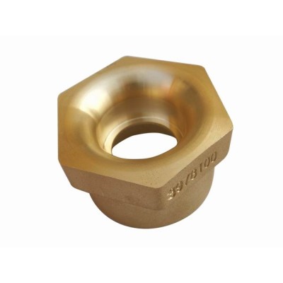 Custom Polishing  C3600 Brass Sanitary Fittings Bronze Pipe Threaded Hollow Hex Bolt for Air Conditioner