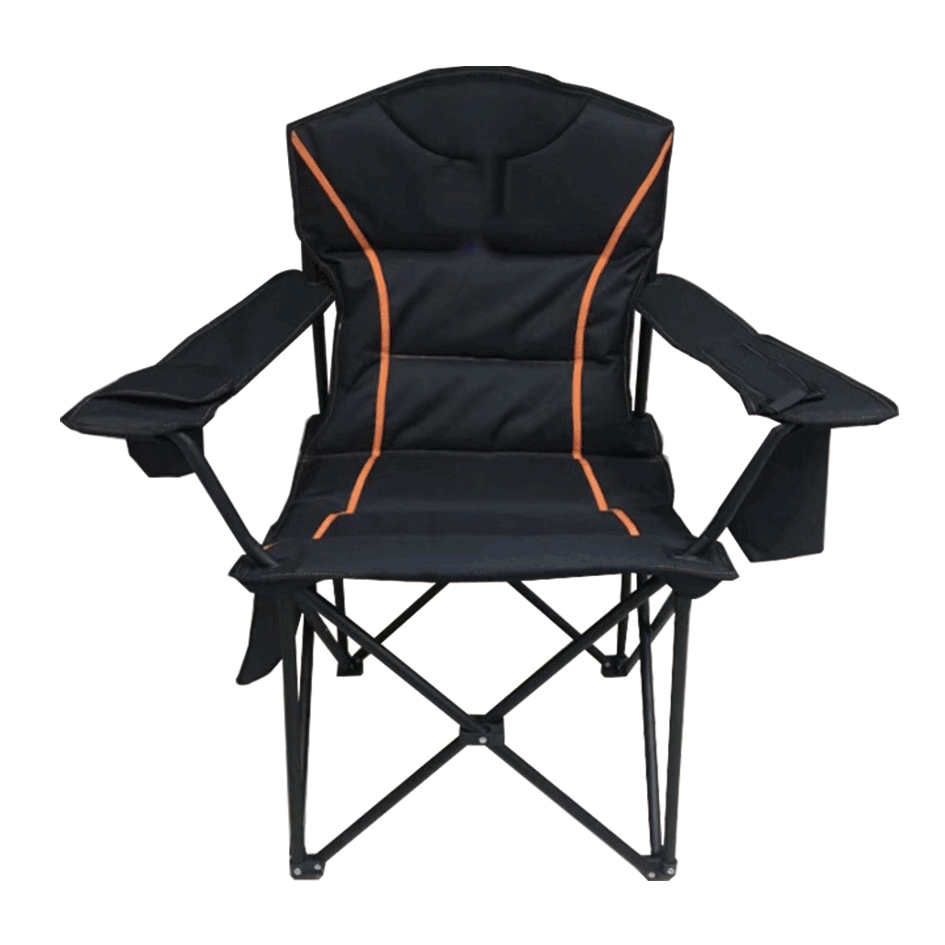 Black Camping Folding Chair for Outdoor-Cloudyoutdoor