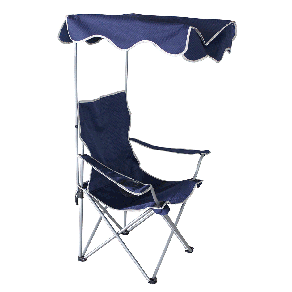 Wholesale Folding Beach Camp Chairs with Shade Canopy-Cloudyoutdoor
