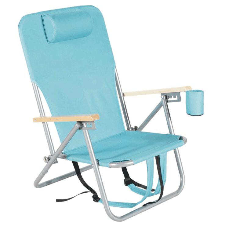 Breathable Mesh Beach Folding Reclining Lounge Chair with Pillow-Cloudyoutdoor